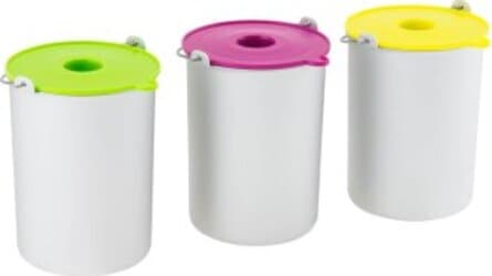 3-Cestelli-Contenitore-da-1,5L-per-Gelatiera-HF250-(Rosa,-Giallo,-Verde)