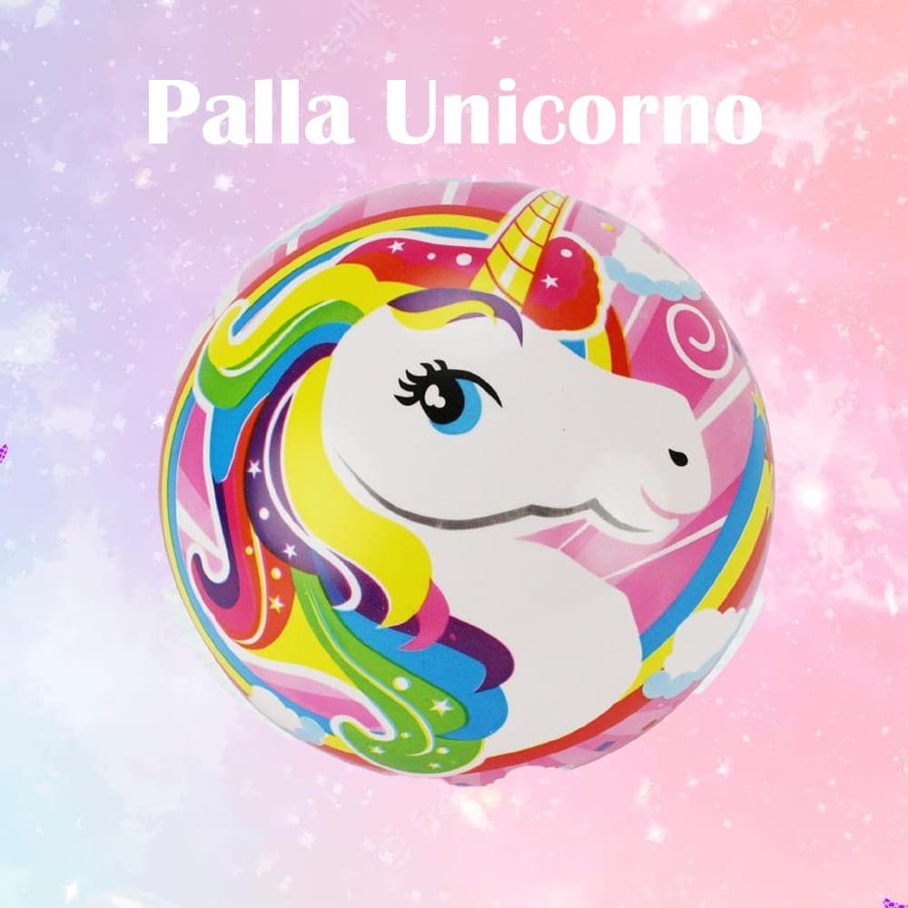 3 PEZZI PALLA UNICORNO IN PVC 80 GR GIOCATTOLI BAMBINI PALLONE DISEGNO COLORATO