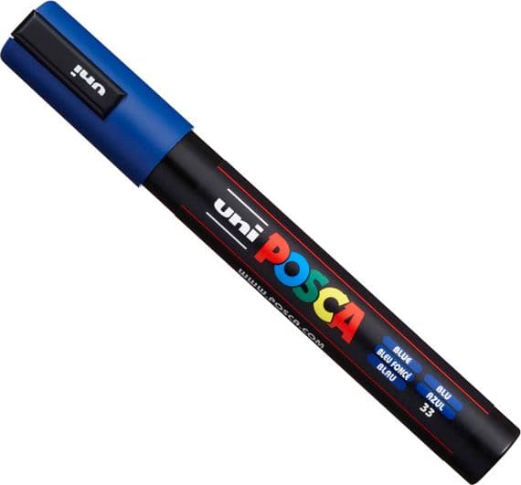 Marcatore Uni Posca Pc5M P.Media 1,8-2,5Mm Blu Uni Mitsubishi in Pennarelli per disegno Il Centro - Jesi, commercioVirtuoso.it