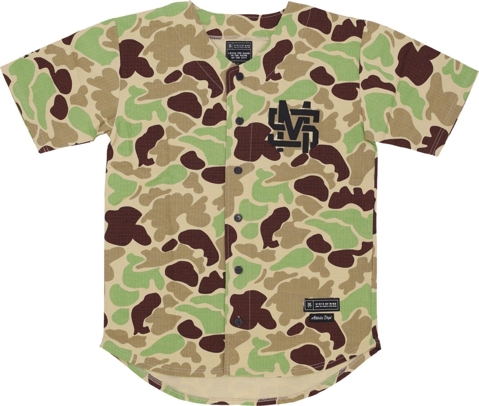 5TATE OF MIND Casacca Bottoni Uomo Monogram Jersey Camouflage da uomo in Camicie casual Drestige - Casamassima, commercioVirtuoso.it