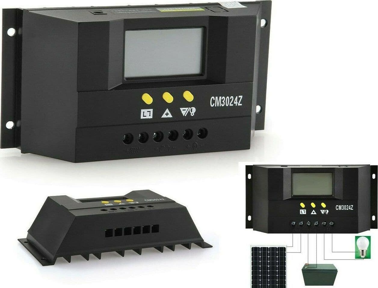30A Regolatore Di carica solare fotovoltaico LCD 12V /24V Per pannello solare CM3024Z Commercio Industria e Scienza/Energia solare e eolica/Pannelli solari/Pannelli solari monocristallini Zencoccostore - Formia, Commerciovirtuoso.it