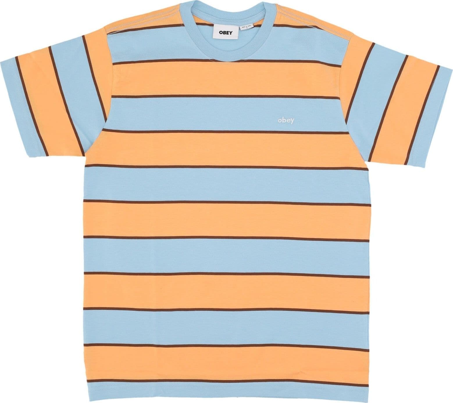 OBEY Maglietta Uomo Ranking Tee Sky Blue Multi da uomo in T-Shirt Drestige - Casamassima, commercioVirtuoso.it