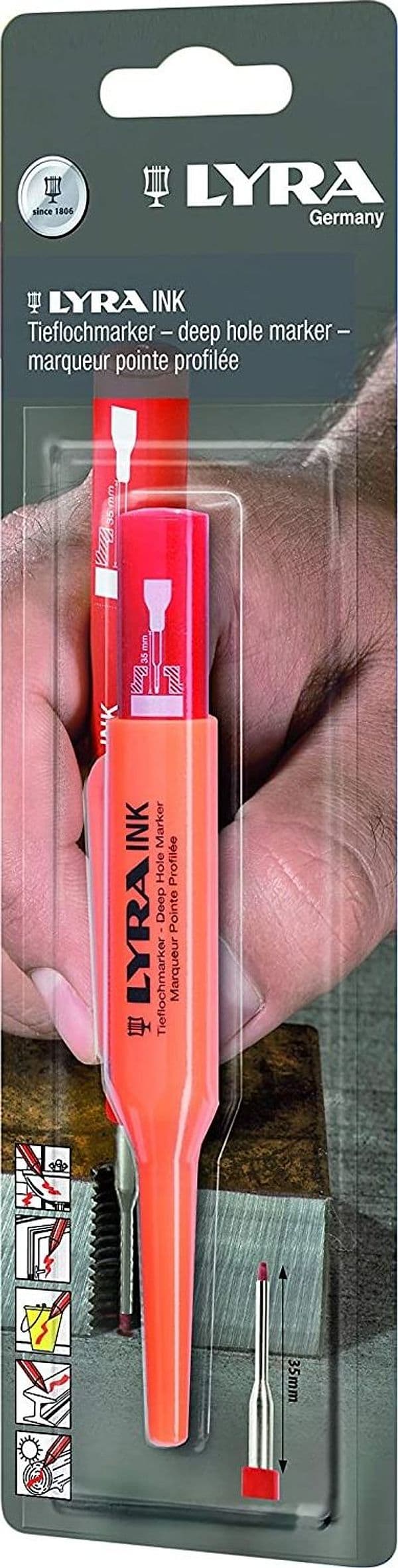 Lyra Ink paint pennarello rosso punta extra fine in Pennarelli indelebili e marcatori Aloiserw.com - Altomonte, commercioVirtuoso.it