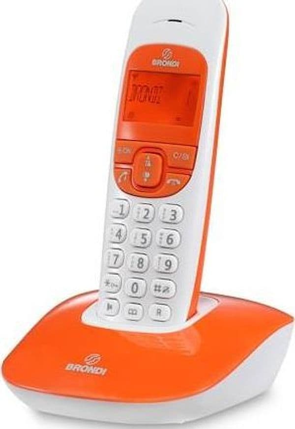Telefono Cordless Brondi Nice Arancio in Telefoni analogici Ecoprice.it - Avellino, commercioVirtuoso.it