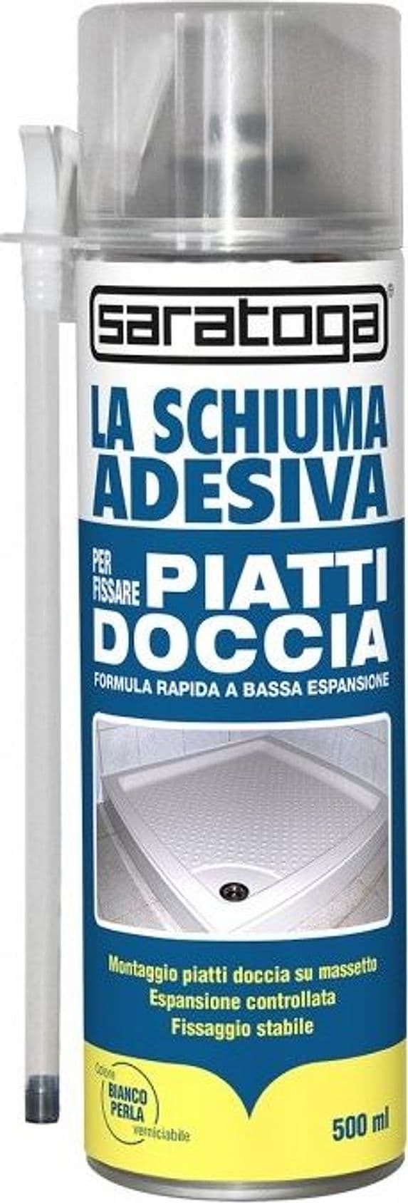 Saratoga 500ml / 22lt schiuma adesiva per fissaggio piatti doccia in Nastro sigillante Aloiserw.com - Altomonte, commercioVirtuoso.it