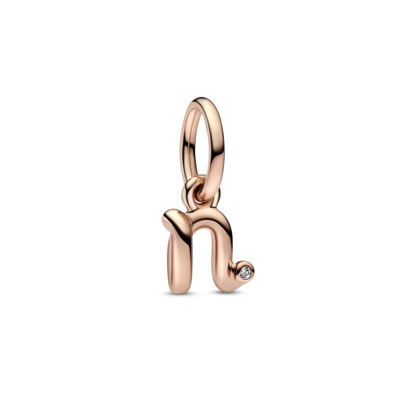 Pandora Charm pendente Alfabeto con lettera n in Bead Charm Alba Gioielli - Casoria, commercioVirtuoso.it