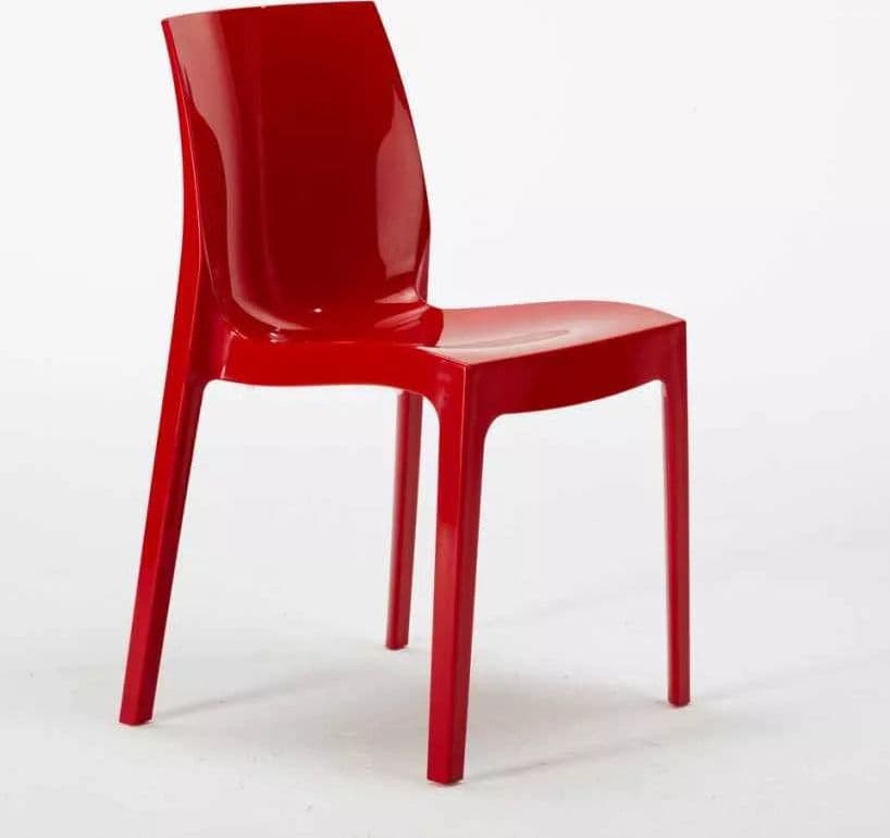Sedia in polipropilene Ice colore Rossa in Autocategorizzazione Più Di Più Ideas - Casalnuovo di Napoli, commercioVirtuoso.it