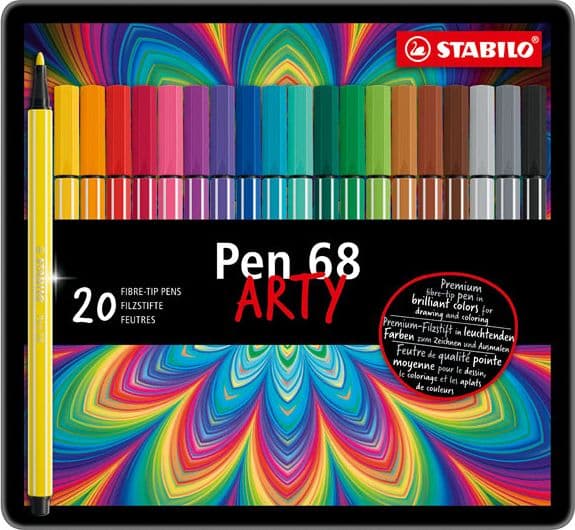 Scatola Metallo 20 Pennarelli Pen 6820 Stabilo in Pennarelli per disegno Il Centro - Jesi, commercioVirtuoso.it