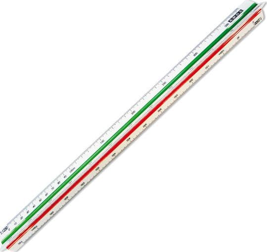 SCALIMETRO ISOTECK ARDA 30CM PER EDILIZIA (SCALE 1:100-200-250-300-400-500