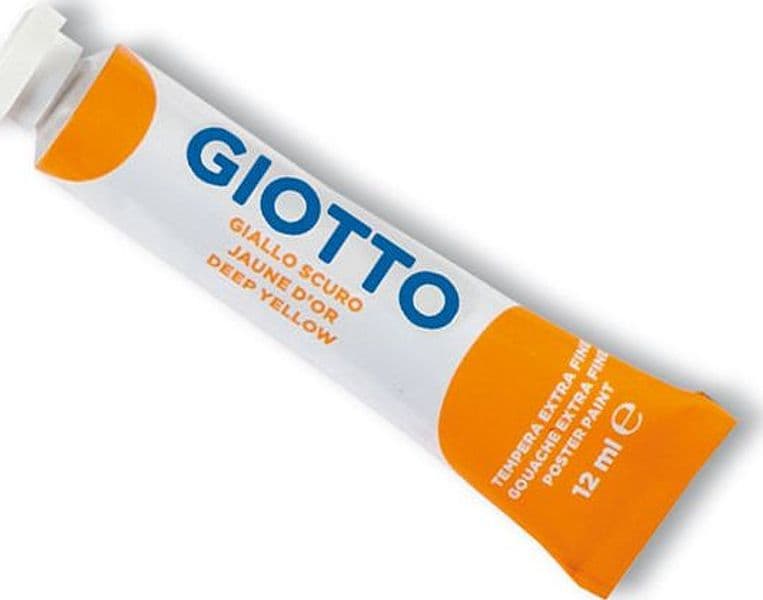 Tempera Giotto Tubo 4 (12Ml Giallo Scuro 04 in Colori a tempera Il Centro - Jesi, commercioVirtuoso.it