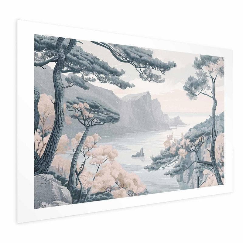 Poster - Blue Coast in Delicate Colors in Poster e stampe Collezione Casa - Trebisacce, commercioVirtuoso.it