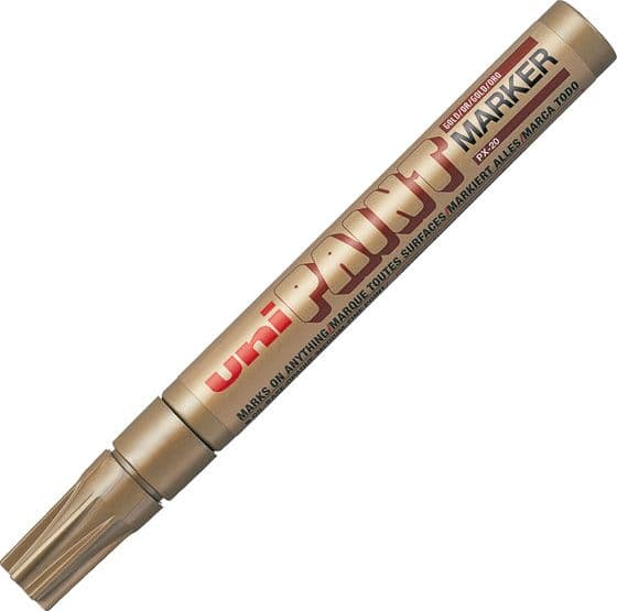 Marcatore Uni Paint Px20 Punta Conica 2,8Mm Oro Uni Mitsubishi in Marcatori cancellabili a secco e liquidi Il Centro - Jesi, commercioVirtuoso.it