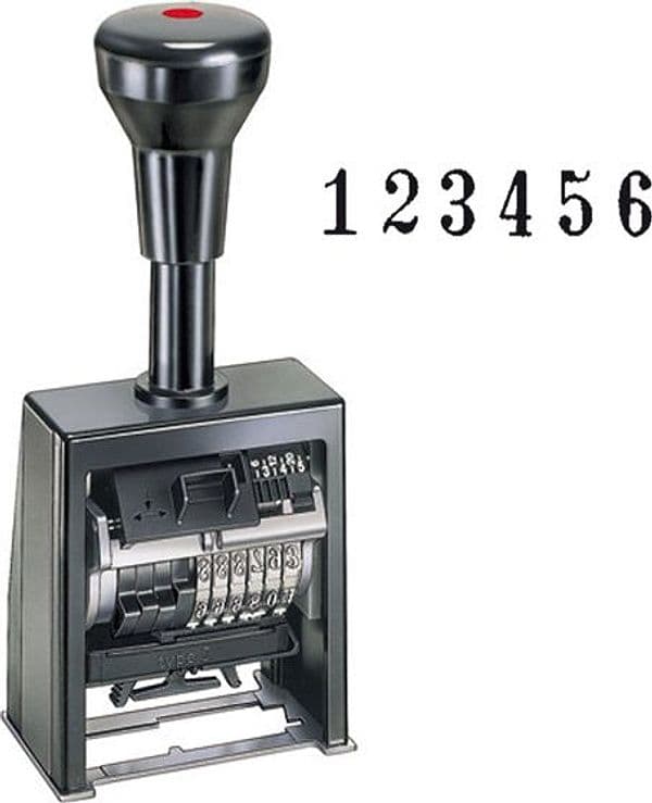 Timbro numeratore autoinchiostrante automatico B6K 6colonne 4,5mm REINER