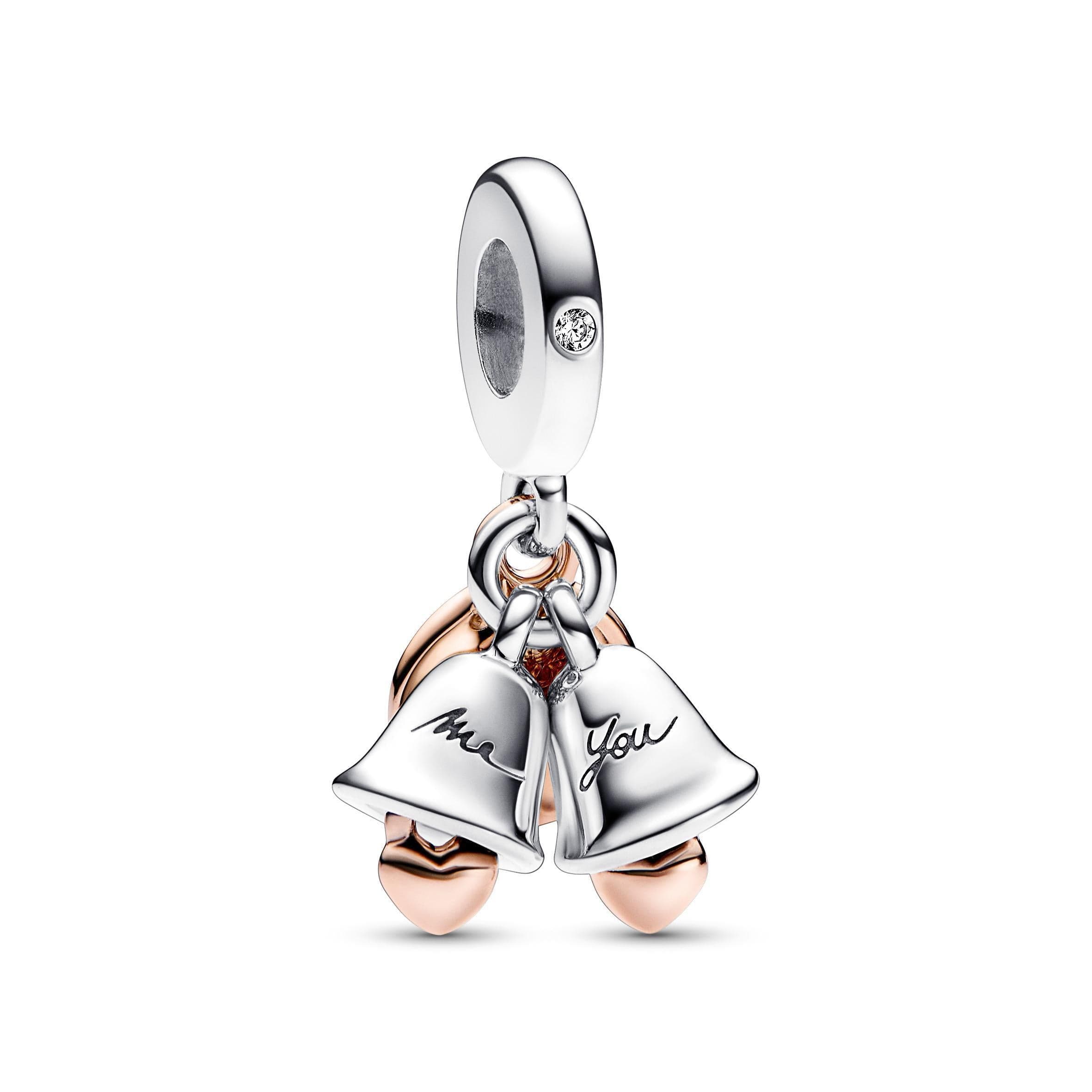 Pandora - Charm Pendente Campane Nuziali "Just Married" in Bead Charm Alba Gioielli - Casoria, commercioVirtuoso.it