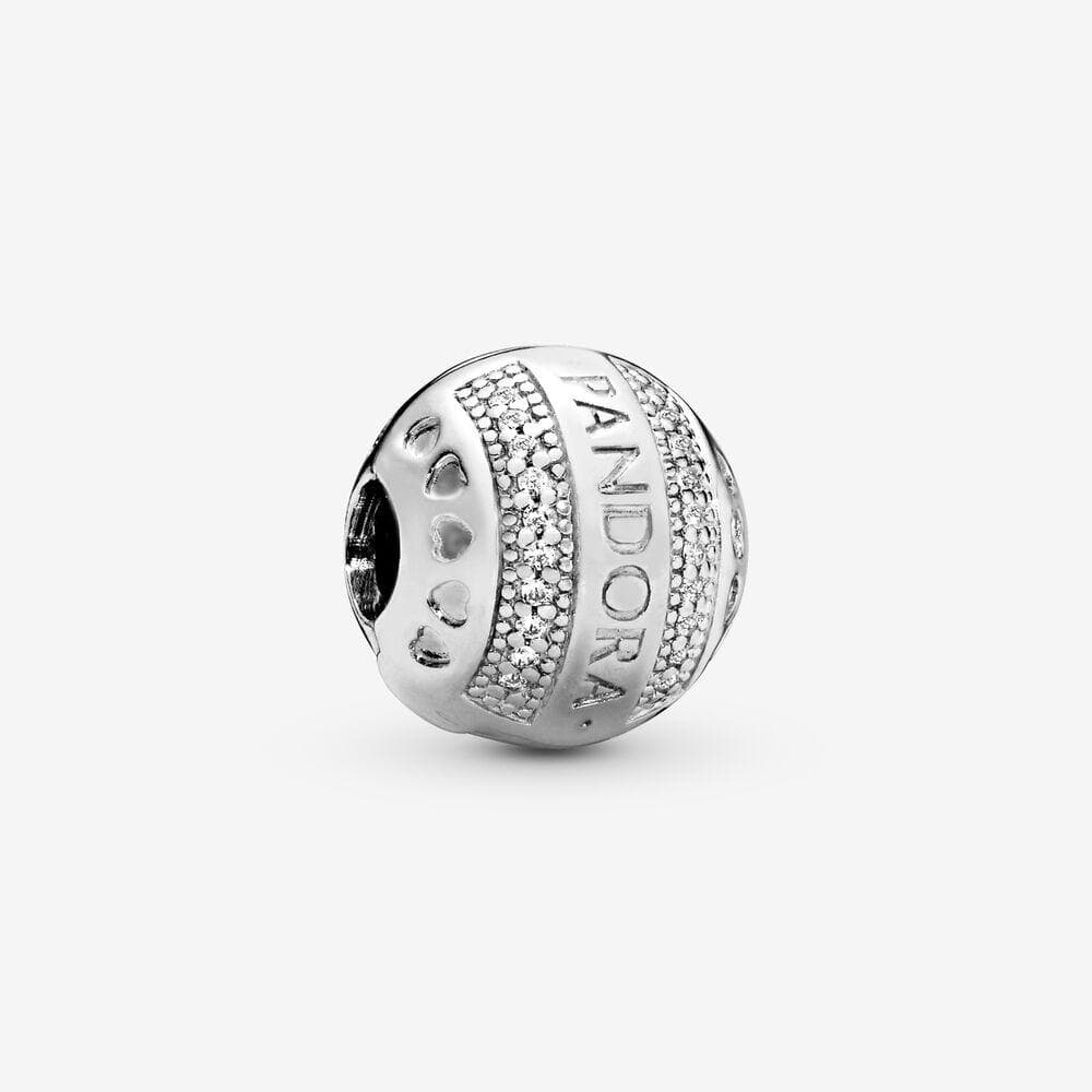 Pandora Clip sferica con logo Pandora in Bead Charm Alba Gioielli - Casoria, commercioVirtuoso.it