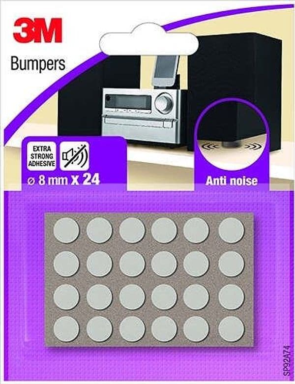 3M---24-PARACOLPI-ADESIVI-ANTIRUMORE-D-8MM