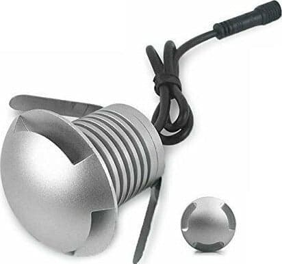 3W Faretto Incasso LED 12V-24V Segnapasso Carrabile 3 Fascio Luce Esterno IP67