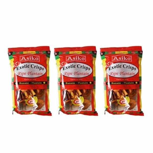 ASIKO EXOTIC CRISPS RIPE PLANTAIN MILD CHILI FLAVOUR 75 G PATATINE DI PLATANO CON PEPERONCINO in Di verdure Agbon - Martinsicuro, commercioVirtuoso.it
