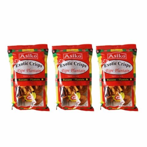 ASIKO EXOTIC CRISPS RIPE PLANTAIN MILD CHILI FLAVOUR 75 G PATATINE DI PLATANO CON PEPERONCINO in Di verdure Agbon - Martinsicuro, commercioVirtuoso.it