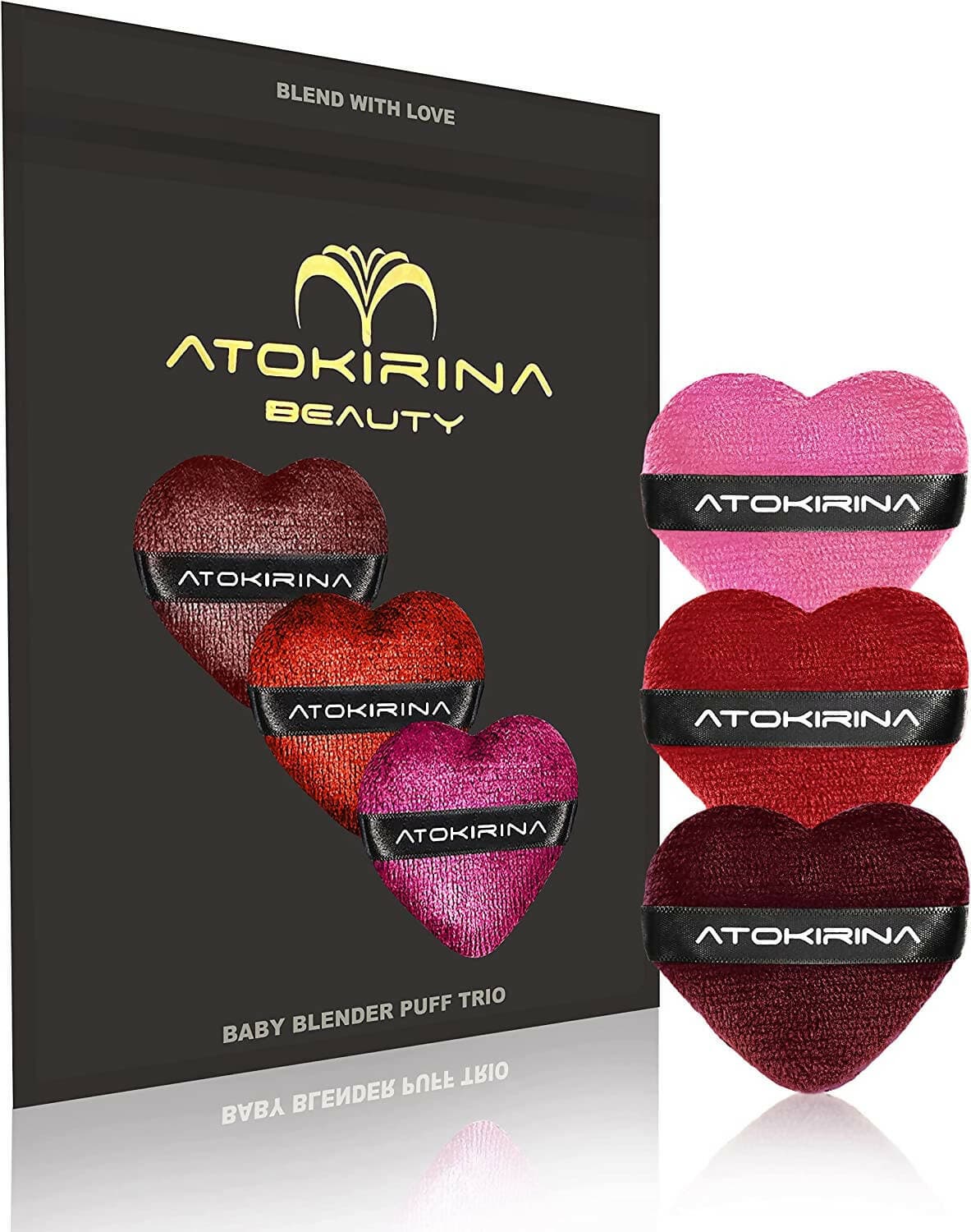 3x Atokirina Baby Trio Blender Puff - Nuovi Applicatori Make-Up Spugnetta per Trucco Fondotinta per Un Make up Perfetto Tessuto Super Morbido Bordi Lisci Atokirina Beauty in Spugne piumini e spugnette Cattac Shop - Roncadelle, commercioVirtuoso.it