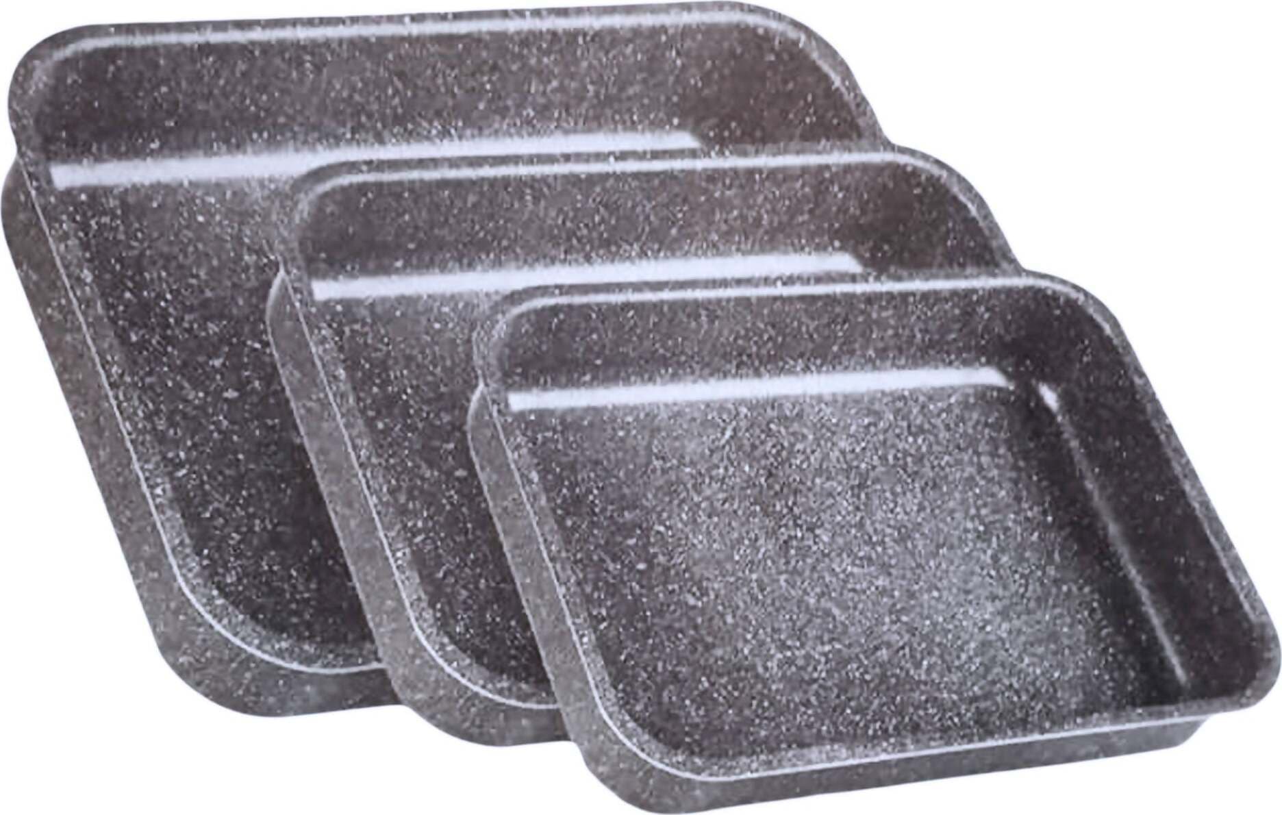 Bavaria Ottingher Tris Teglie Forno Rettangolari 1x25cm 1x30cm 1x35cm Pentole Mineral Stone 100% Made in Italy 3 x Pentola Anti Aderente 99994 tris teglie L'Orchidea - Siderno, Commerciovirtuoso.it