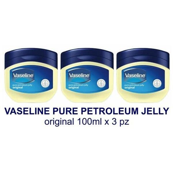 VASELINE PURE PETROLEUM JELLY 100 ML X 3 PZ MANUFACTURED BY UNILEVER SOUTH AFRICA in Creme per il corpo Agbon - Martinsicuro, commercioVirtuoso.it