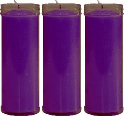 VELÒN MORADO VIOLA CM 14 X 5.5 CON TUBO PROTECTOR X 3 PZ