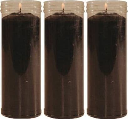 VELÒN NEGRA CANDELA NERA CM 14 X 5.5 CON TUBO PROTECTOR X 3 in Candele esoteriche Agbon - Martinsicuro, commercioVirtuoso.it