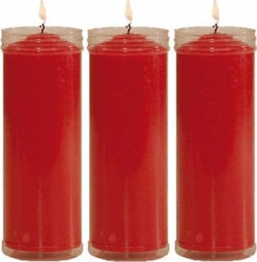 VELÒN ROJO ROSSA CM 14 X 5.5 CON TUBO PROTECTOR X 3 PZ
