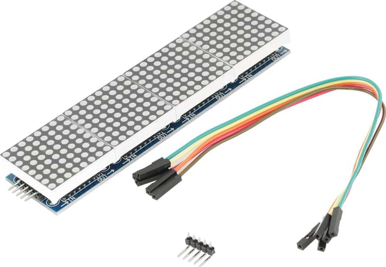 4 in 1 LED DOT Matrix Modulo Display MCU Control kit fai da te con 5 pin Line in Moduli a matrice di punti LCD 85cento.it - Potenza, commercioVirtuoso.it