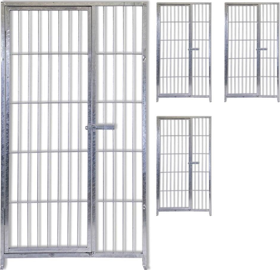 4 Pannelli di Recinzione con Porta Zincato Elettrolitico da 1xh1,80 Metri Fai da te/Prodotti per la costruzione/Materiali da costruzione/Pavimenti di legno e recinzioni/Materiali/Reti di acciaio zincato Ogomondo - Martina Franca, Commerciovirtuoso.it