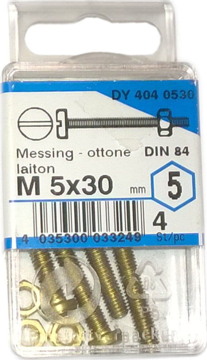 4-paraalberi-CONDY-in-ottone-con-bulloni5-x-30-mm-DIN84-kraftool-motore-DY4040530---GB
