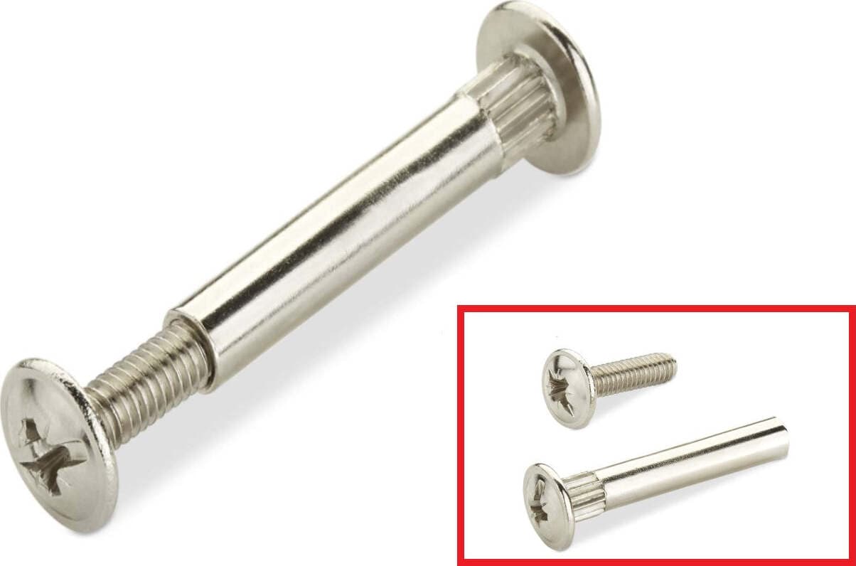 4-PEZZI---GIUNZIONI-DI-ASSEMBLAGGIO-PER-MOBILI-30x15MM---ACCIAIO-NICHELATO---LARGHEZZA-FEMMINA/MASCHIO-15-30--Ø5MM
