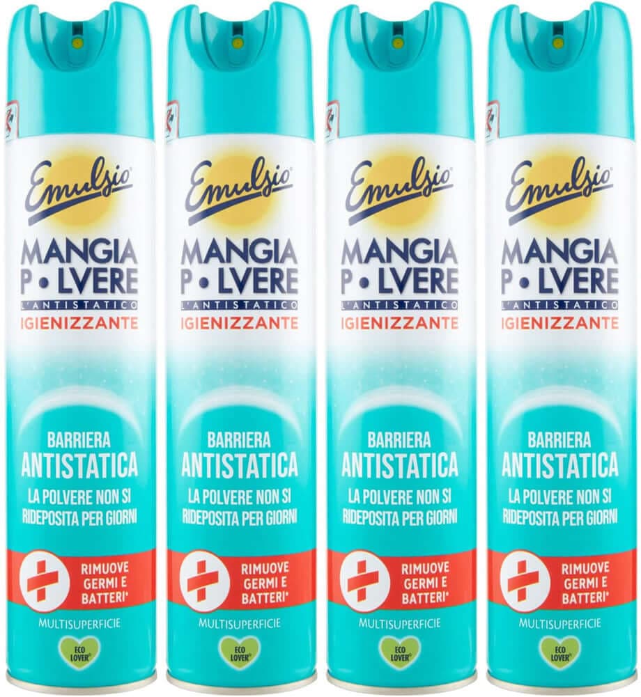 4 x Emulsio Mangiapolvere 300 ml Antistatico Igienizzante (4 x 300 ml) in Lucidanti Esplodia - Napoli, commercioVirtuoso.it