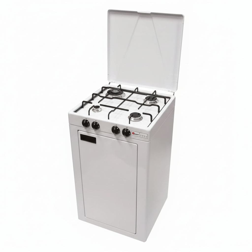 CFParker Fornello Cucina a Gas Gpl / Metano 4 Fuochi Bruciatore da 3,5 Kw con Mobile Portabombola e Valvola di Sicurezza - 541GPS/C in Autocategorizzazione Elettroccasione - Terlizzi, commercioVirtuoso.it