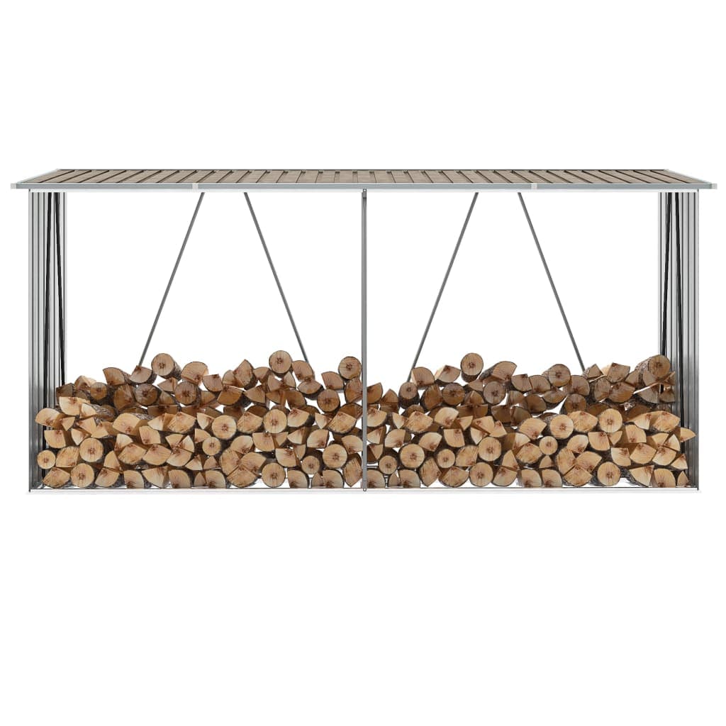 Portalegna Capannone da Giardino in Acciaio Zincato 330x84x152cm Marrone in Capanni Esplodia - Napoli, commercioVirtuoso.it