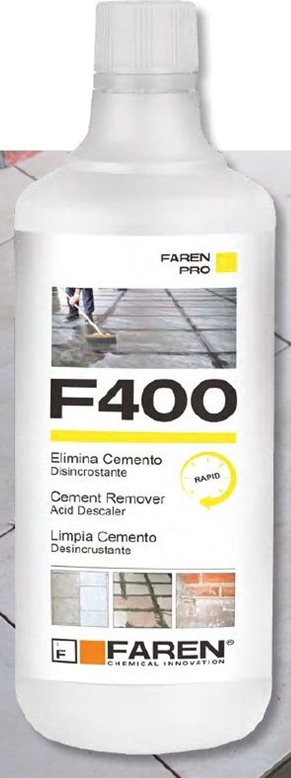 Faren F400 1lt acido elimina cemento disincrostante in Prodotti anticalcare Aloiserw.com - Altomonte, commercioVirtuoso.it