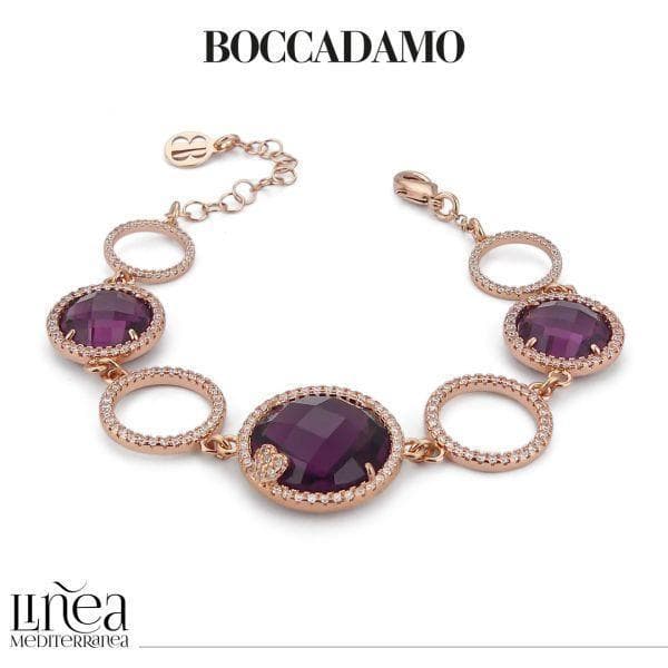 Boccadamo - Bracciale modulare con cristalli color ametista e zirconi in Bracciali Alba Gioielli - Casoria, commercioVirtuoso.it