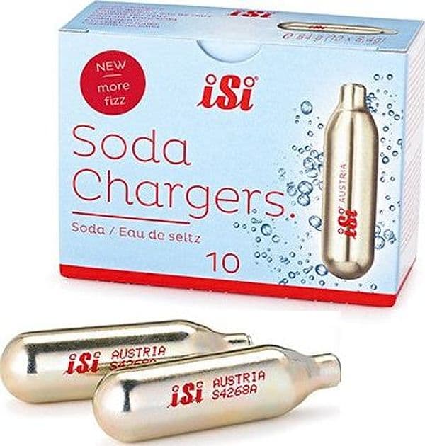 Soda Chargers - 10 capsule di soda, per acqua gassata, 84 g in Autocategorizzazione Più Di Più Ideas - Casalnuovo di Napoli, commercioVirtuoso.it