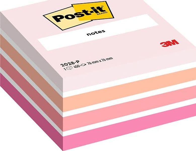 Blocco Cubo 450Foglietti Post-It 76X76Mm 2028-P Pastello Rosa in Blocchetti memo adesivi Il Centro - Jesi, commercioVirtuoso.it