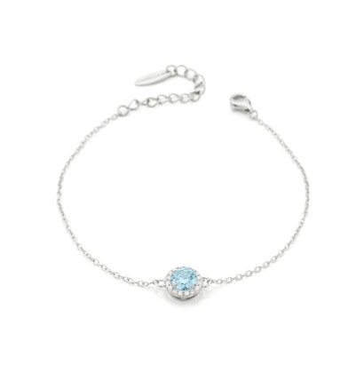 Boccadamo - Bracciale con cristallo acquamarina e zirconi in Bracciali Alba Gioielli - Casoria, commercioVirtuoso.it