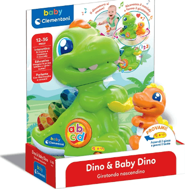 Dino e Baby Dino - 17953 - Clementoni in Sonagli e anelli di peluches Centro Bimbo - Siderno, commercioVirtuoso.it