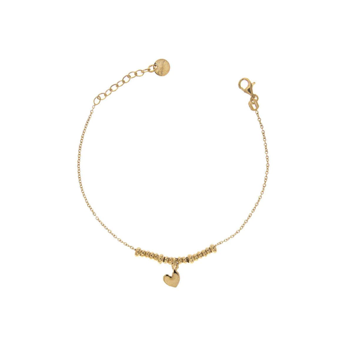 RUE DES MILLE - Bracciale micro anelli con soggetto a cuore in Bracciali Alba Gioielli - Casoria, commercioVirtuoso.it
