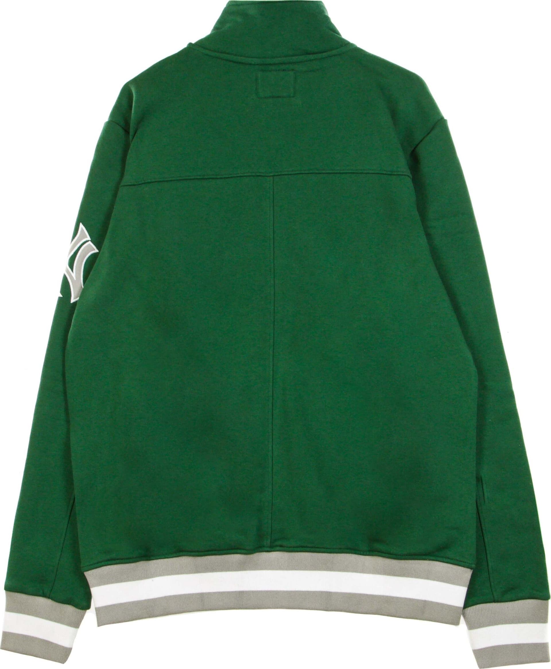 47-BRAND-Giacca-Tuta-Uomo-Mlb-Legendary-Track-Jacket-Neyyan-Dark-Green/white-da-uomo