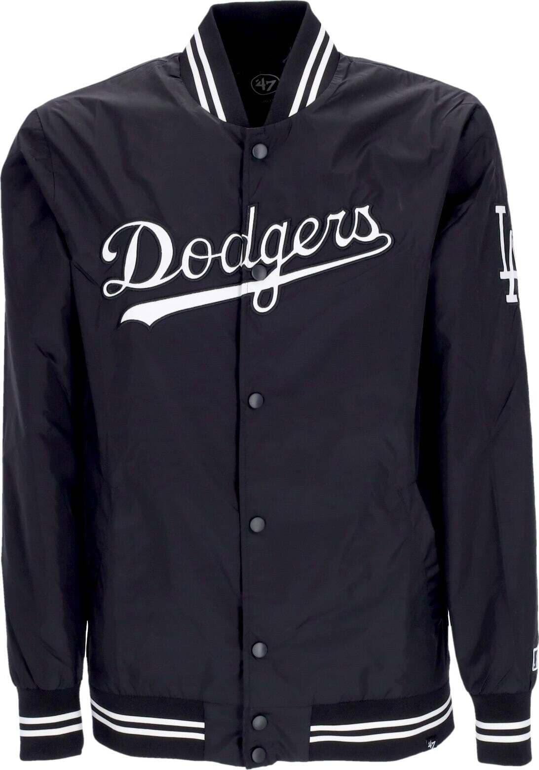 47-BRAND-Giubbotto-Bomber-Uomo-Mlb-Wordmark-Drift-Losdod-Jet-Black-da-uomo