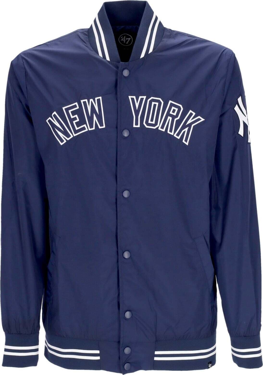 47-BRAND-Giubbotto-Bomber-Uomo-Mlb-Wordmark-Drift-Neyyan-Fall-Navy-da-uomo