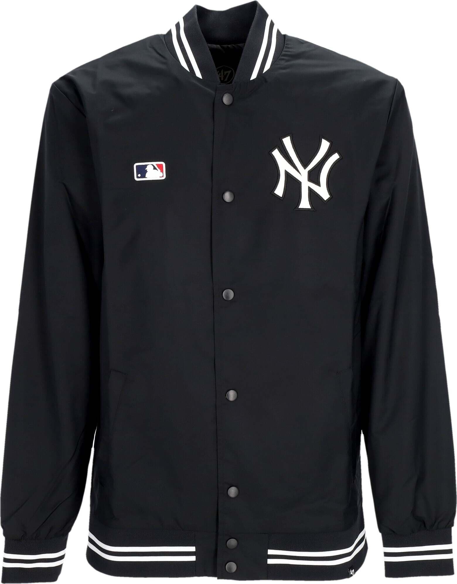 47-BRAND-Giubbotto-College-Uomo-Mlb-Regent-Jacket-Neyyan-Jet-Black-da-uomo