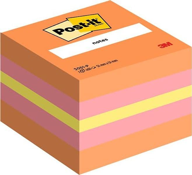 Blocco Minicubo 400Foglietti Post-It 51X51Mm 2051-P Melone/Rosa Guava in Blocchetti memo adesivi Il Centro - Jesi, commercioVirtuoso.it