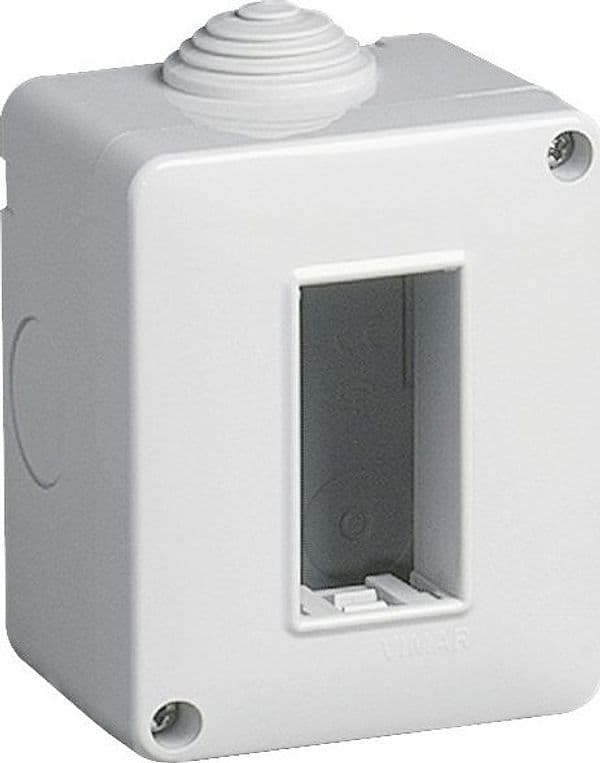 Vimar IP40 contenitore 1P protetto per serie civili Eikon Arkè e Plana in prodotto Aloiserw.com - Altomonte, commercioVirtuoso.it