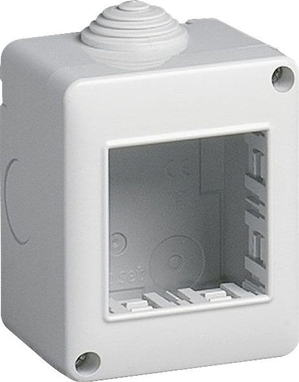 Vimar IP40 contenitore 2P protetto per serie civili Eikon Arkè e Plana in Scatole di derivazione Aloiserw.com - Altomonte, commercioVirtuoso.it